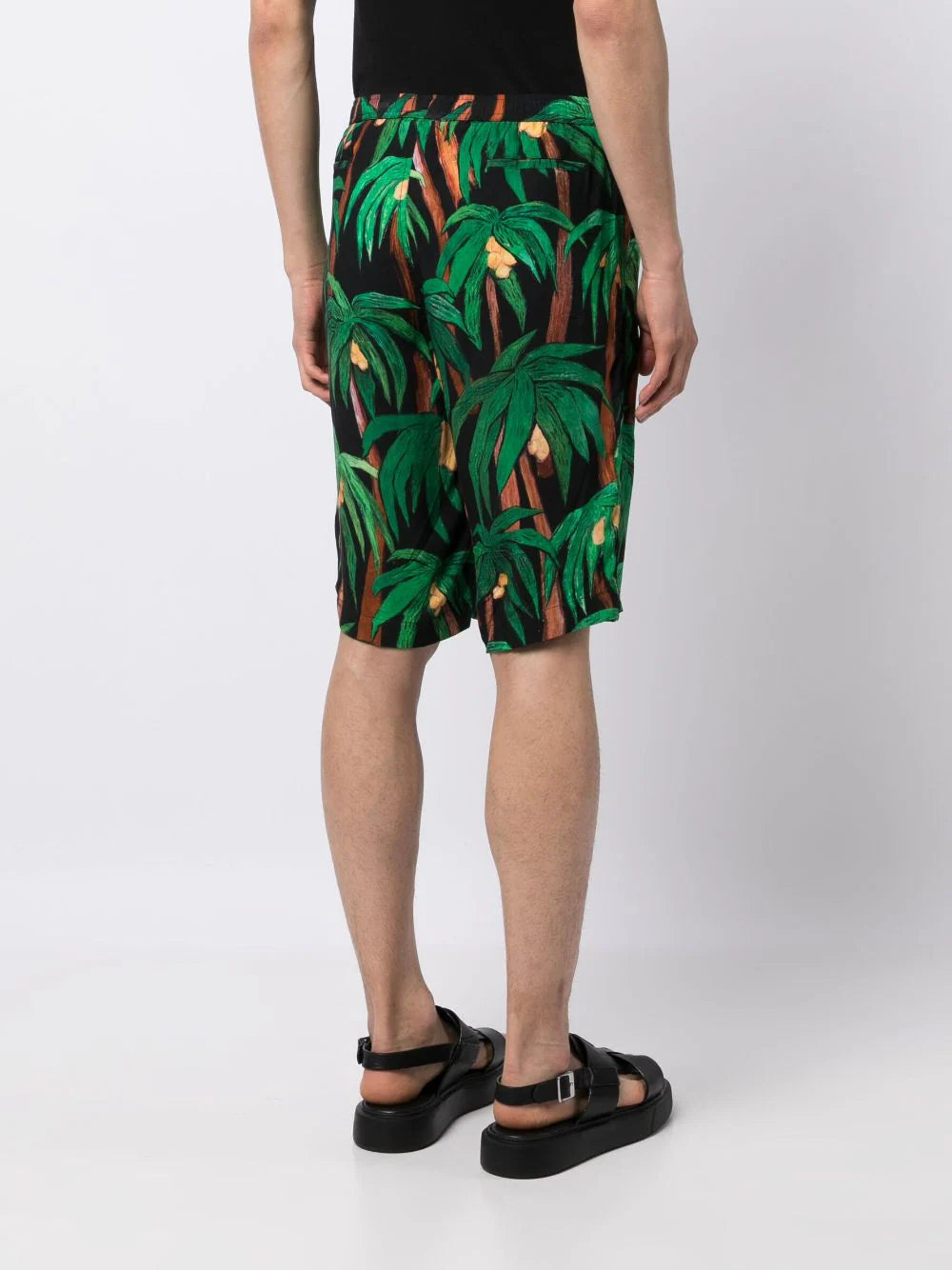 Palm Tree-Print Bermuda Shorts