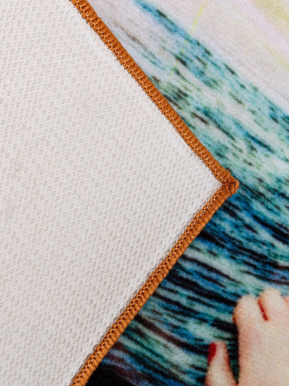 Seagirl graphic-print mat (60x90cm)