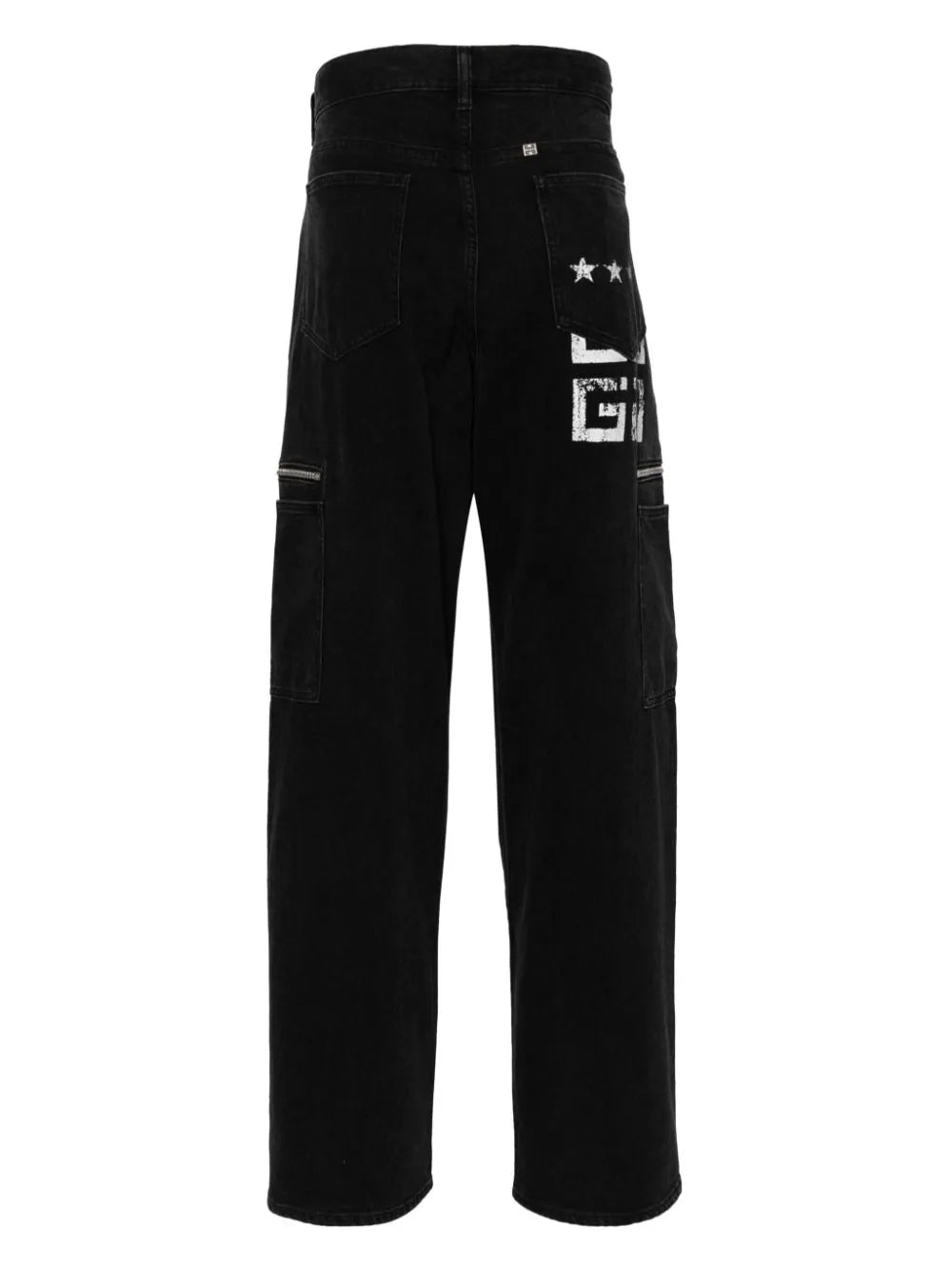 Logo-Print Straight-Leg Jeans