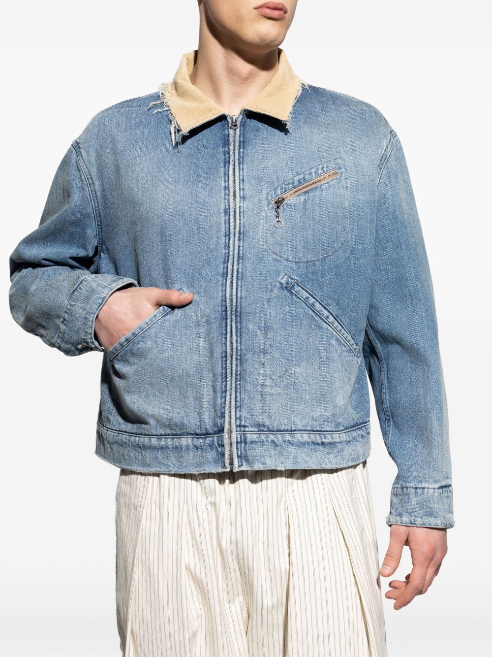 denim bomber jacket