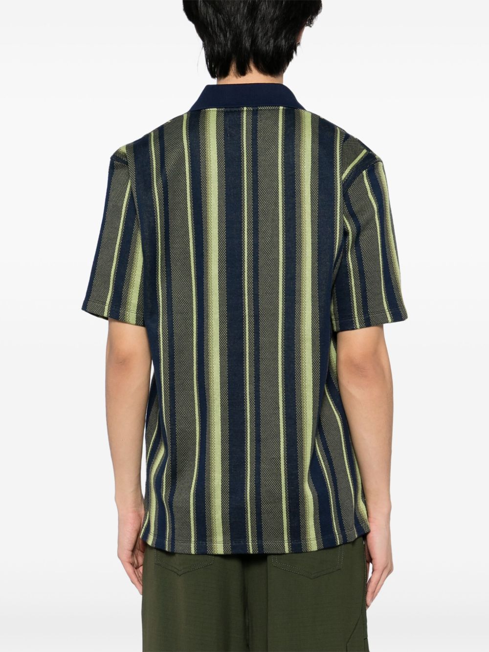 rugby striped polo shirt
