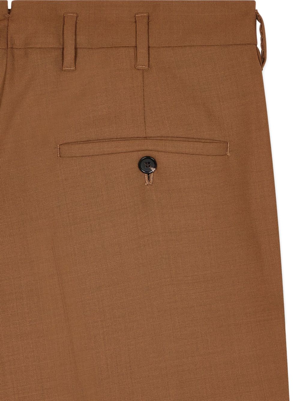 wool straight trousers