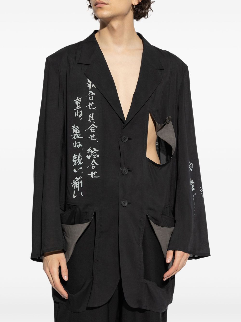 cut out-detail blazer