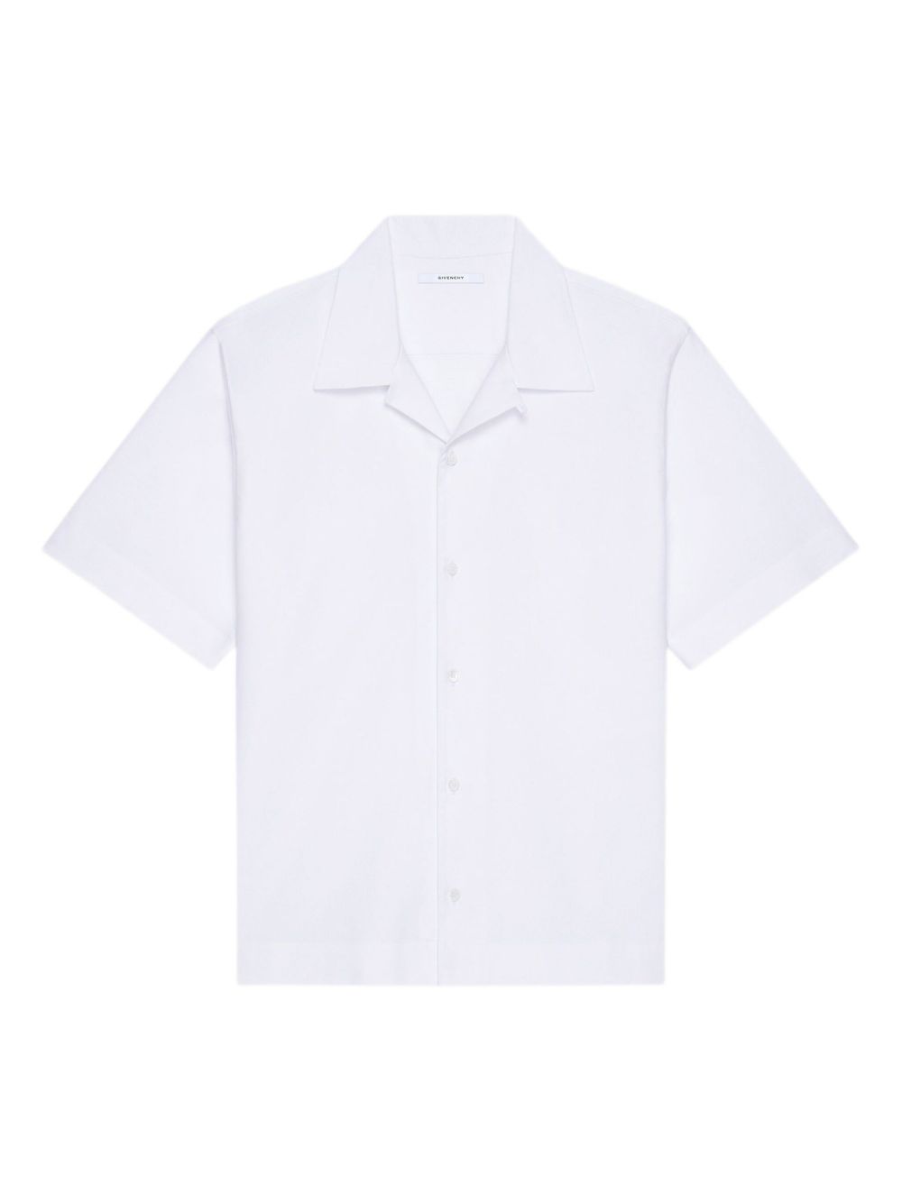 revere-collar short-sleeve shirt