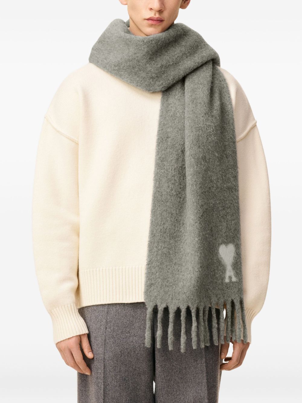 Ami De Coeur fringed scarf