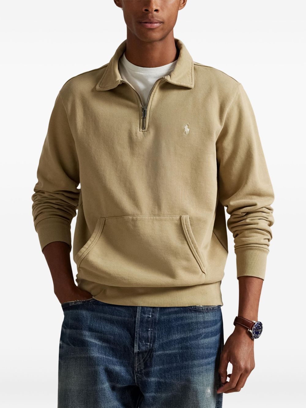 zip-up sweatshirt