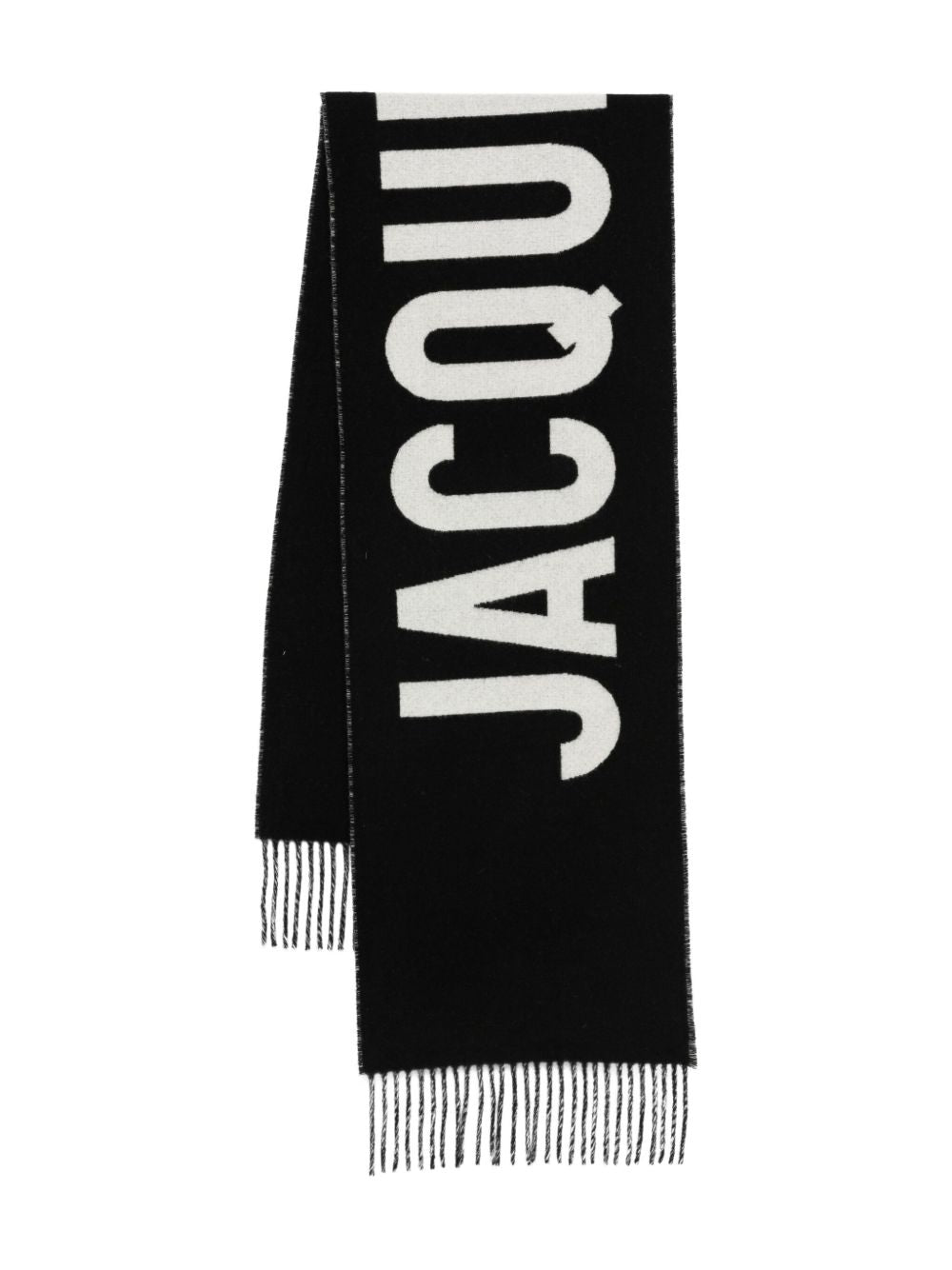 logo-embroidered scarf