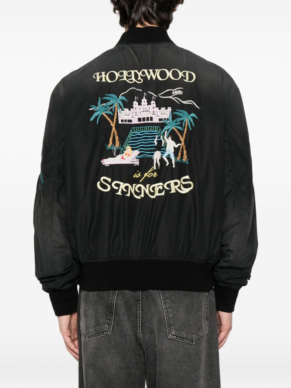 embellished bomber jacket