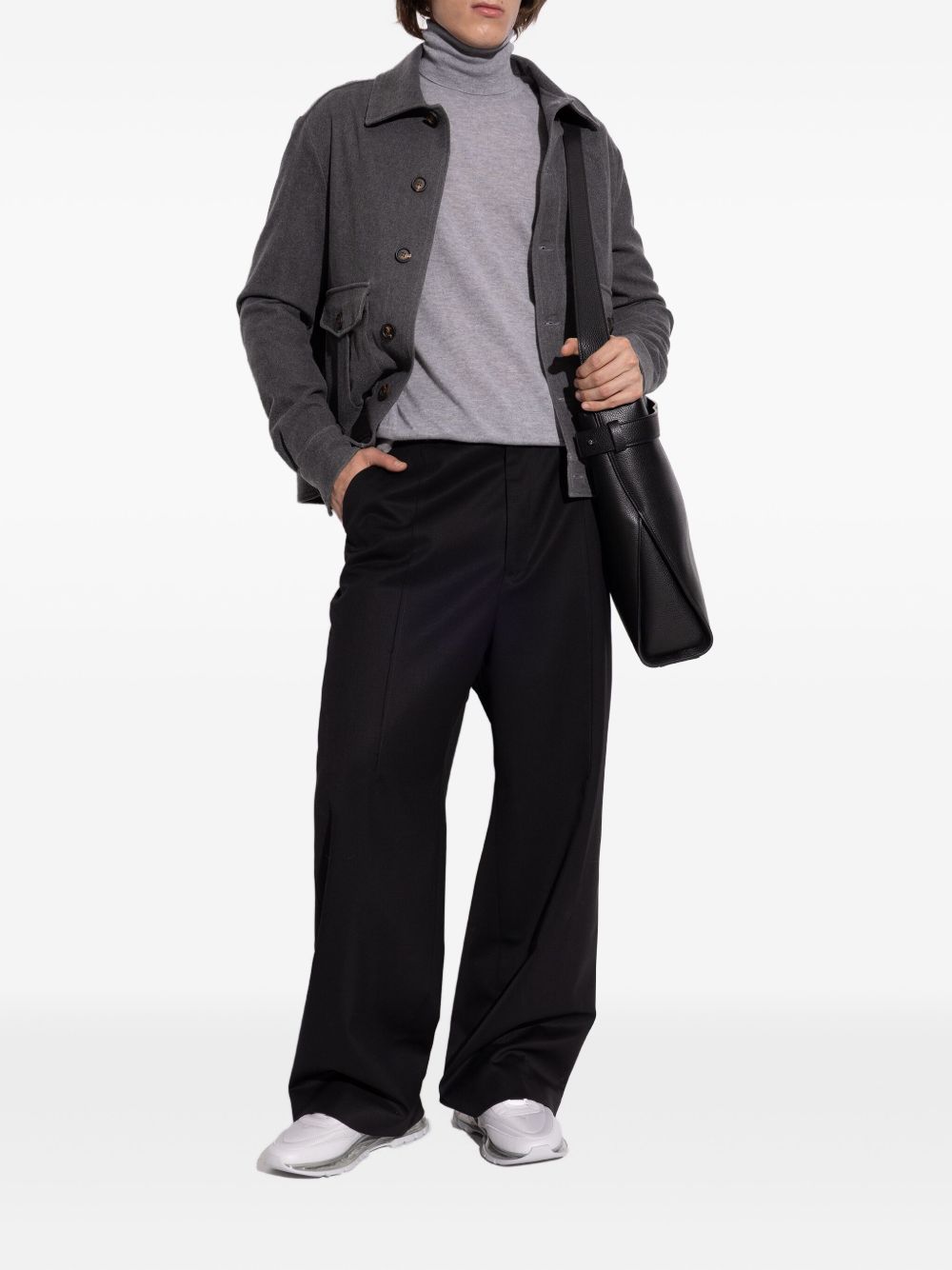 quilted translucent-sole sneakers