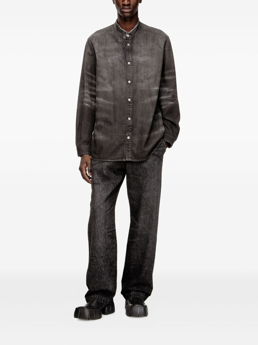 honeycomb denim shirt