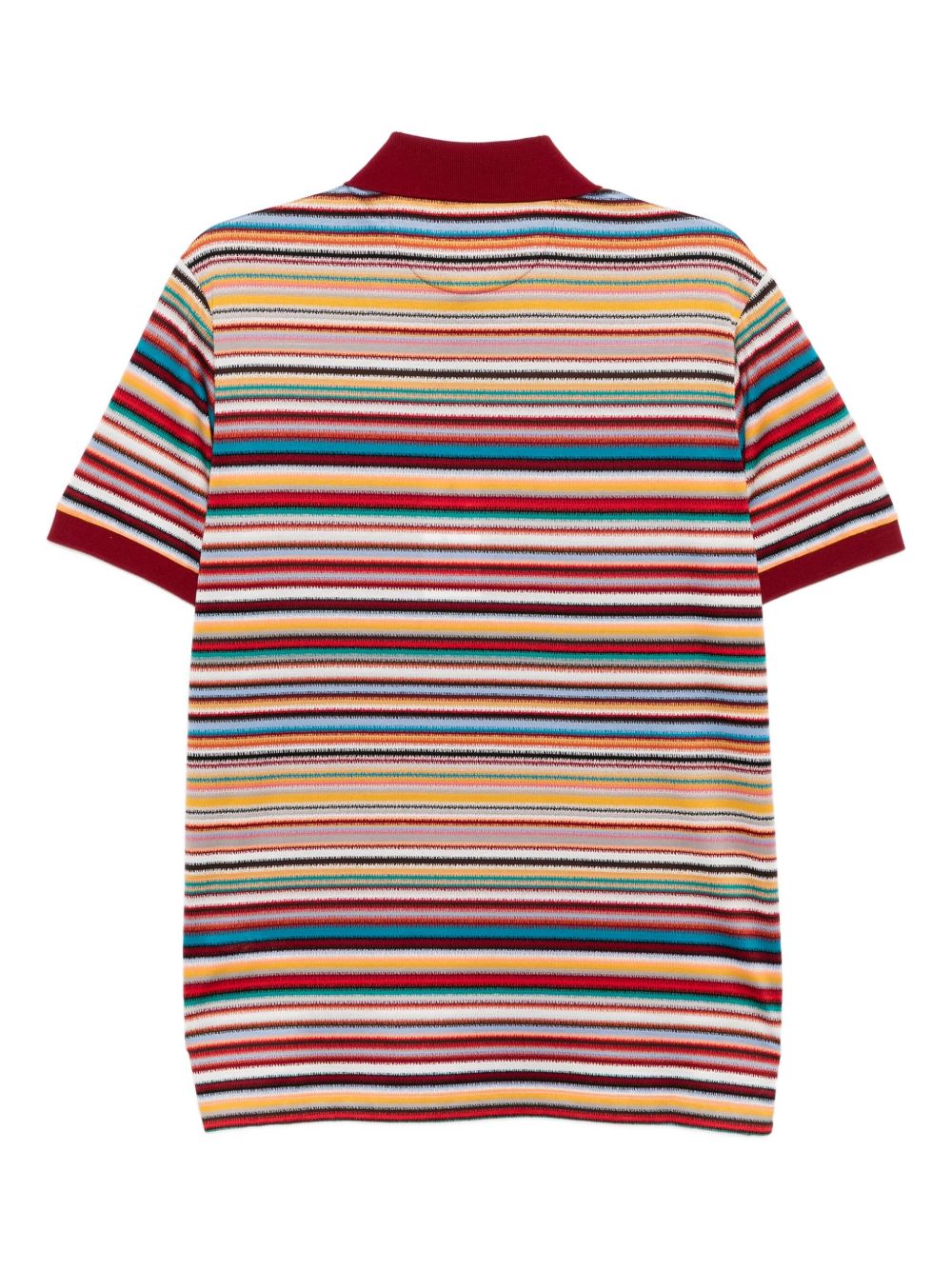 striped cotton polo shirt