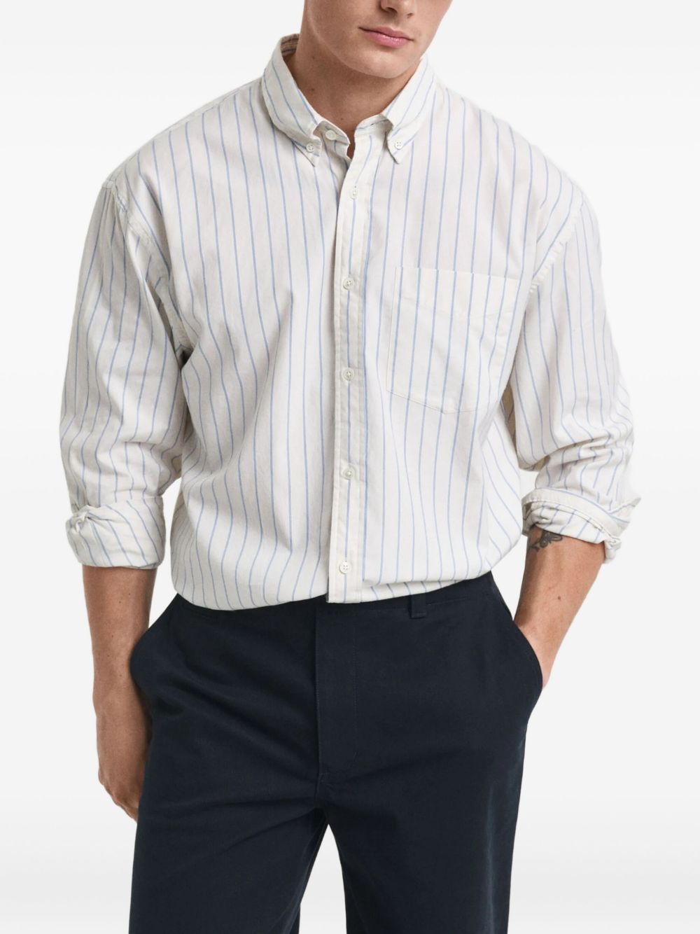 striped cotton shirt