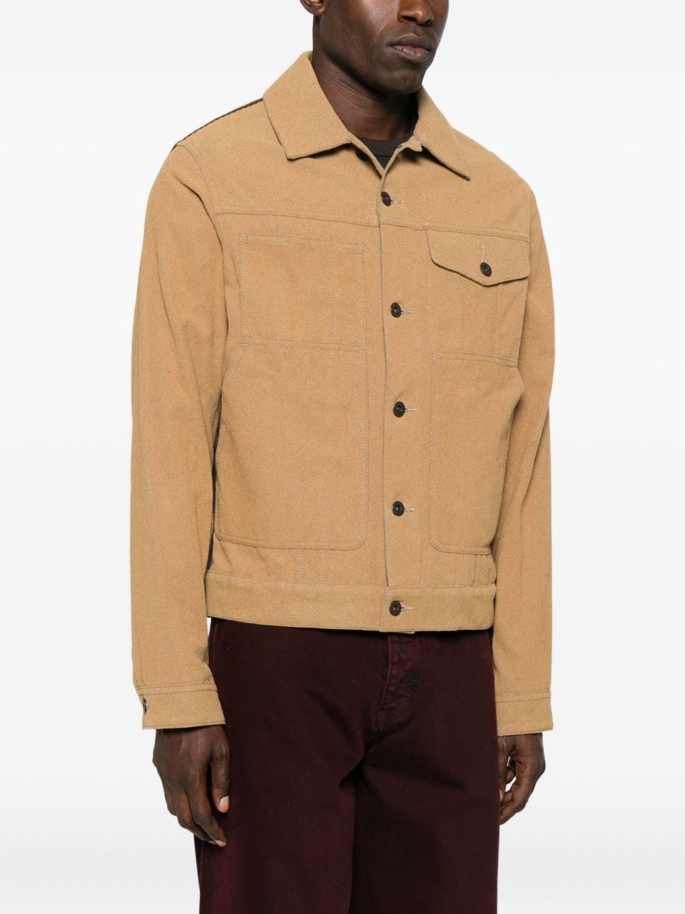 panelled shirt jacket