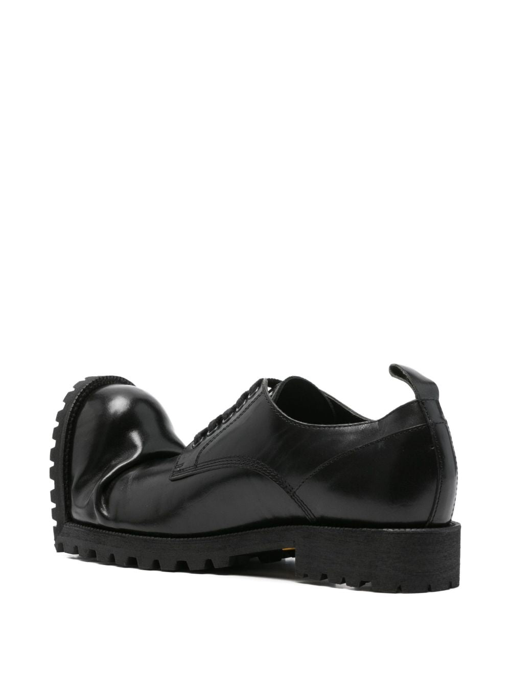 asymmetric lace-up shoes