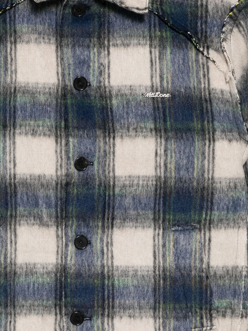 inside out plaided jacket