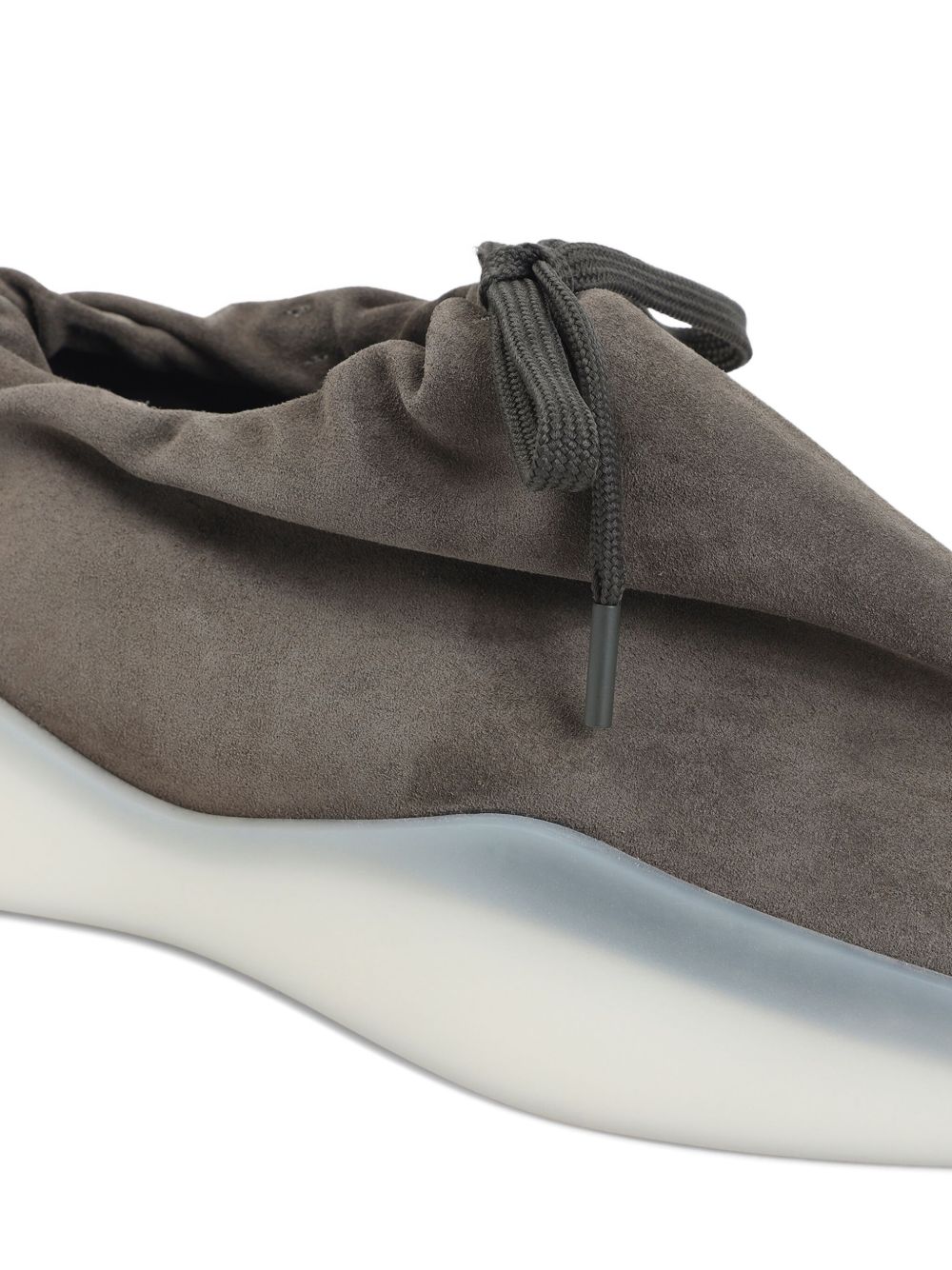 suede drawstring sneakers