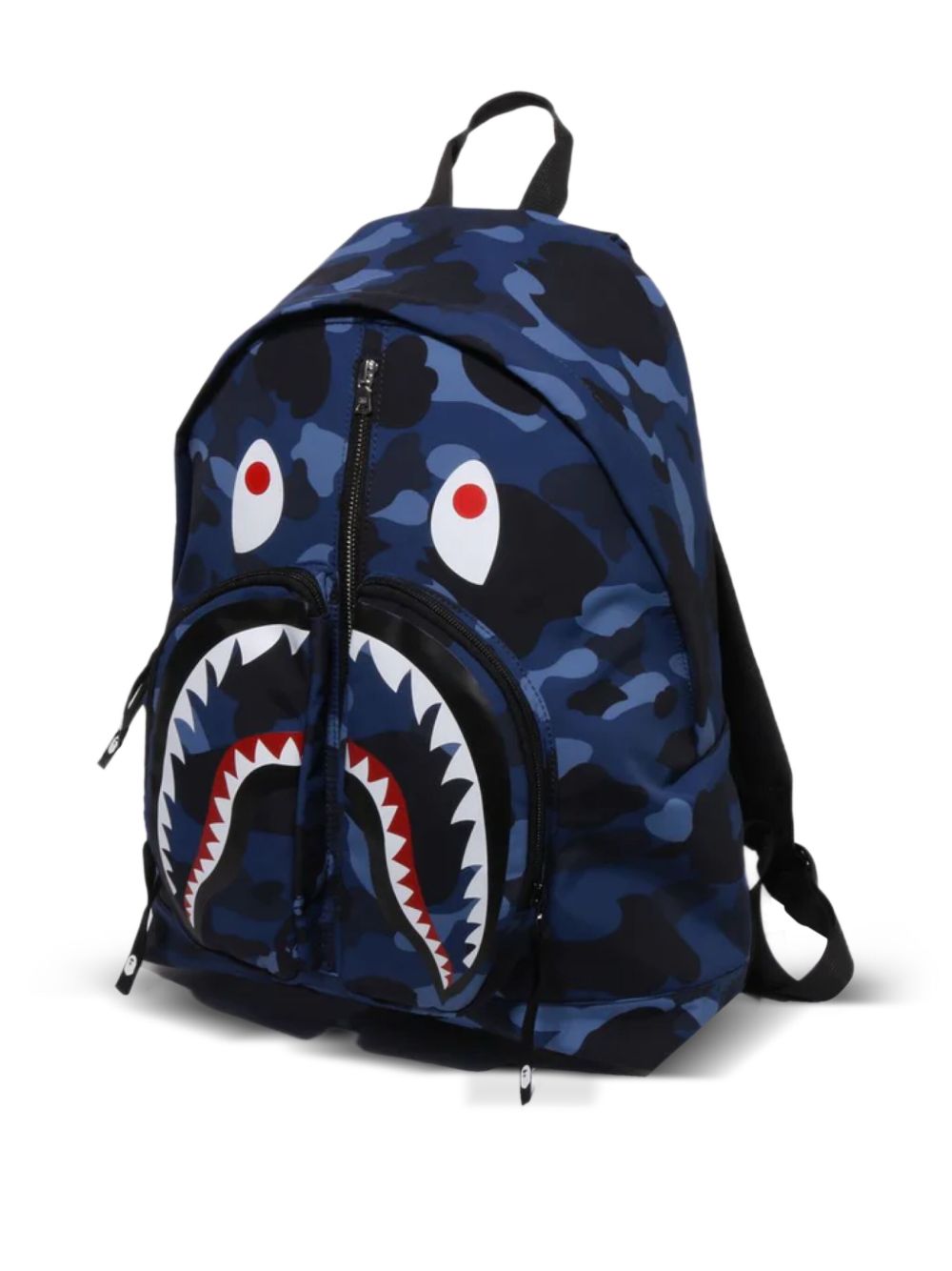 camouflage-pattern shark backpack