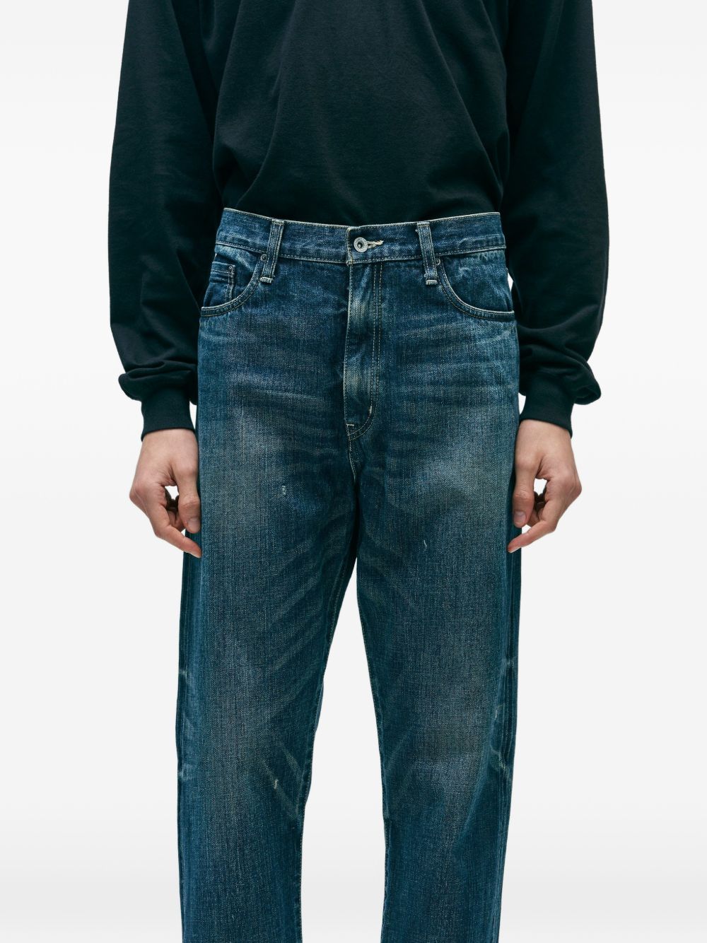 washed cotton jeans