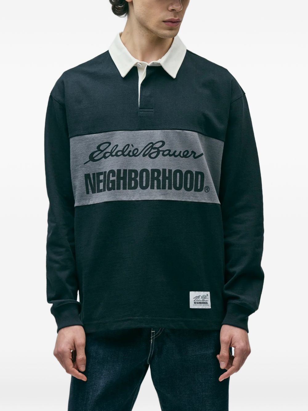 x Eddie Bauer logo-print polo shirt