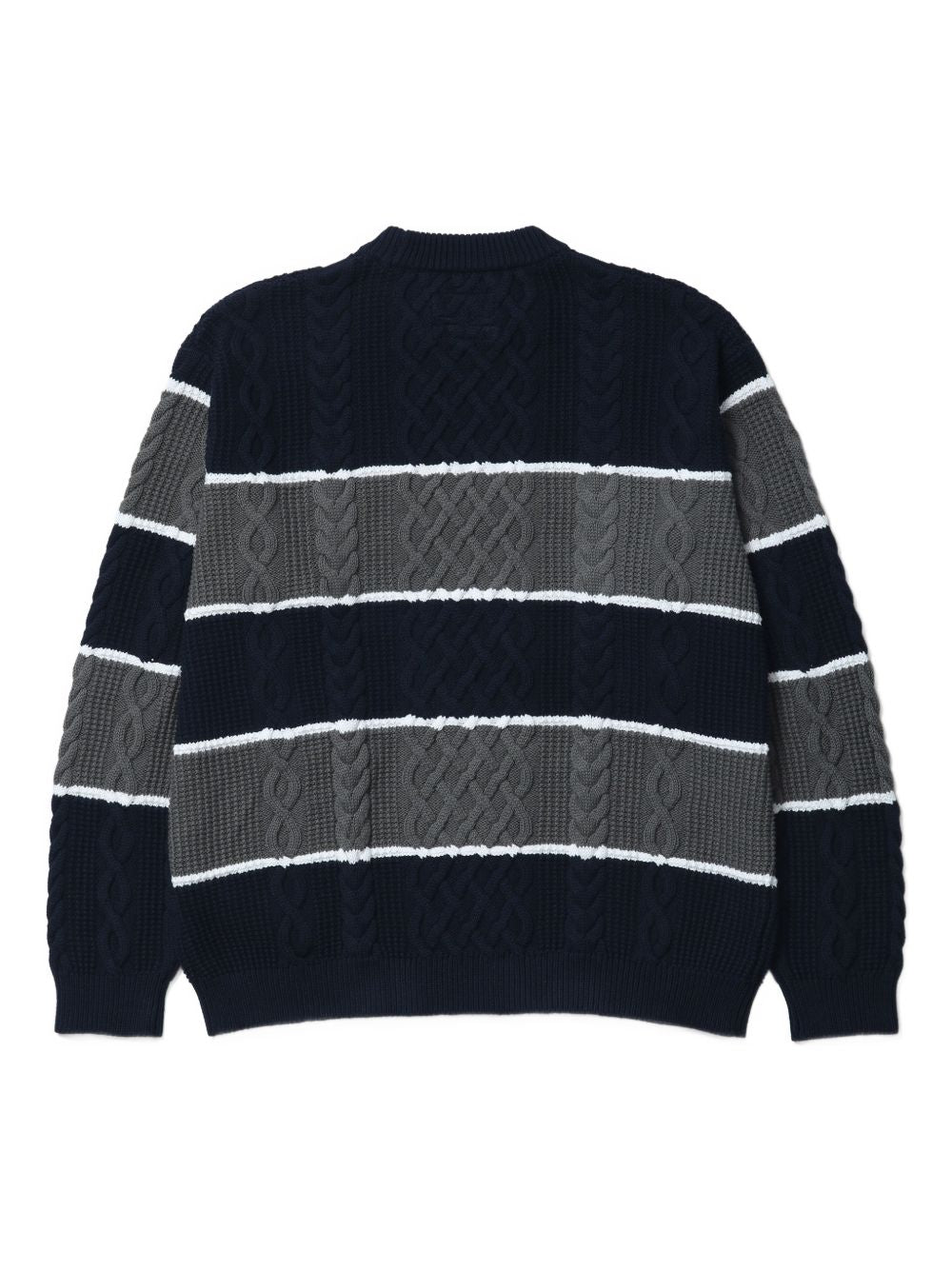 x Eddie Bauer striped cable-knit sweater