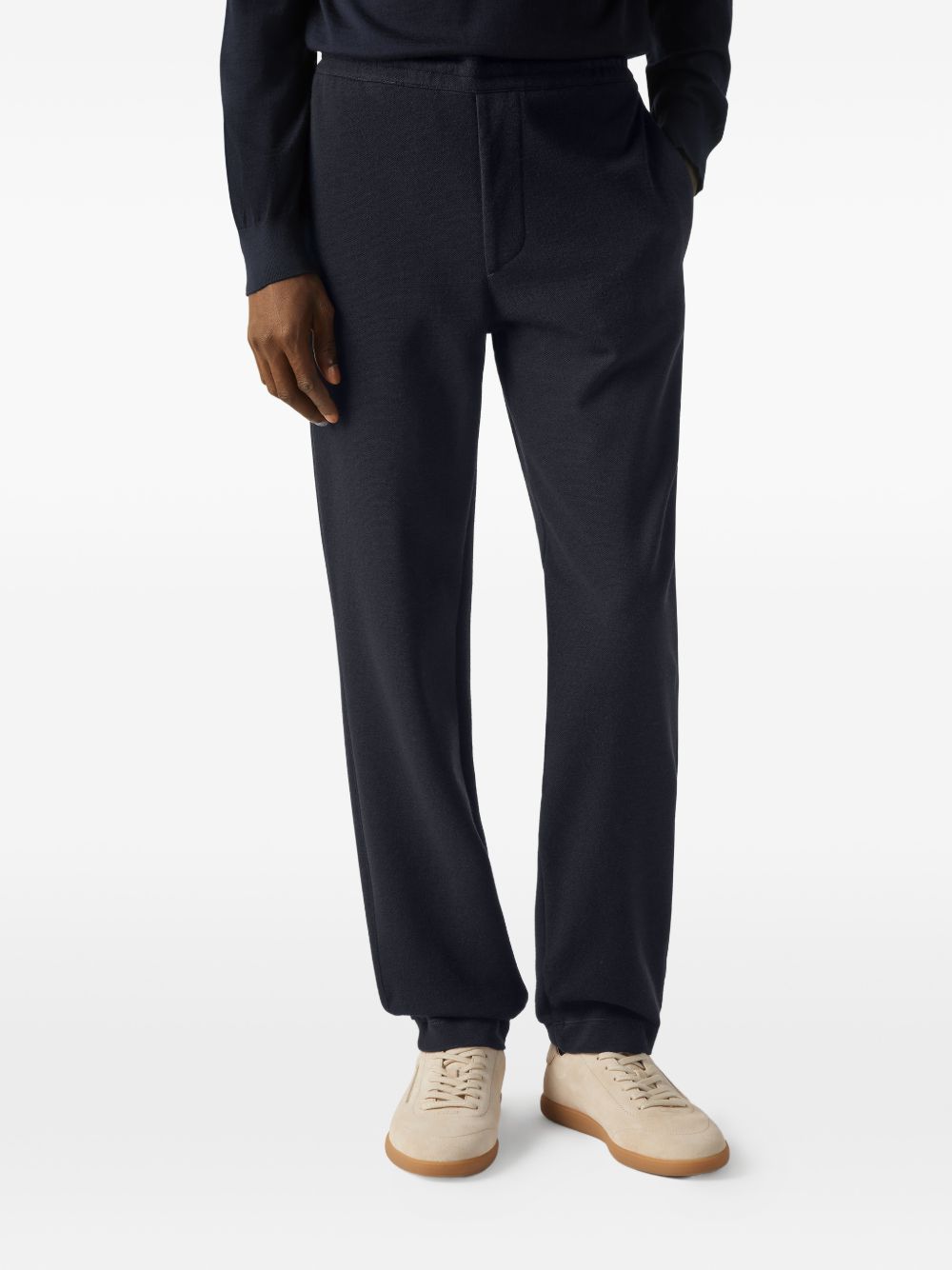 blue trousers