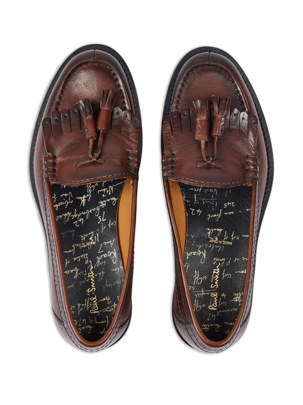 tassel-detail leather loafers