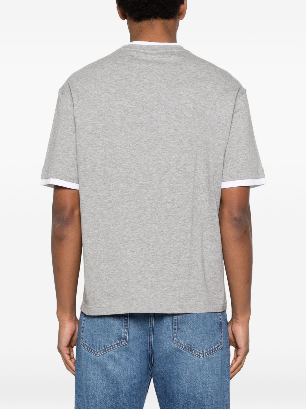 contrasting-trim T-shirt