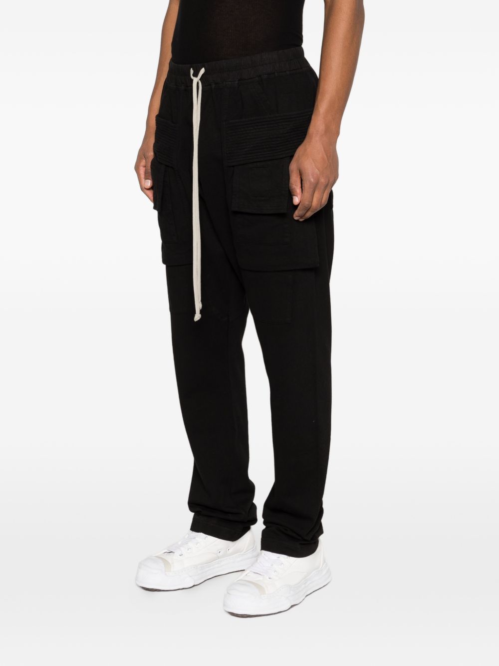 drawstring cotton trousers