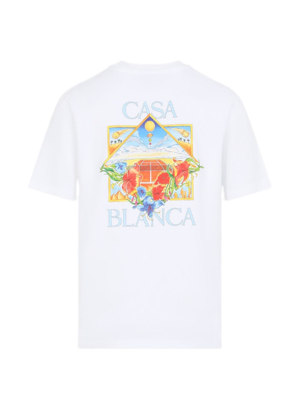 floral-print T-shirt