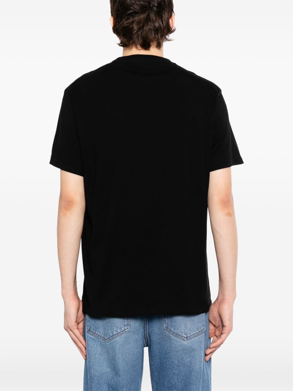 splatter-print t-shirt