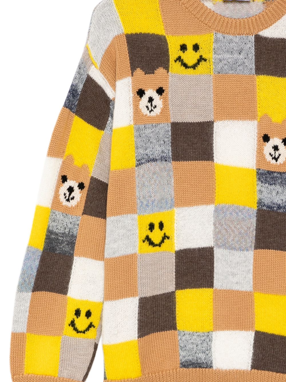 checked sweater