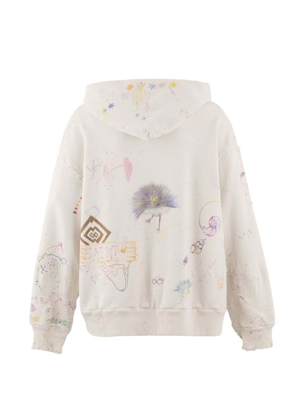 graphic-print hoodie