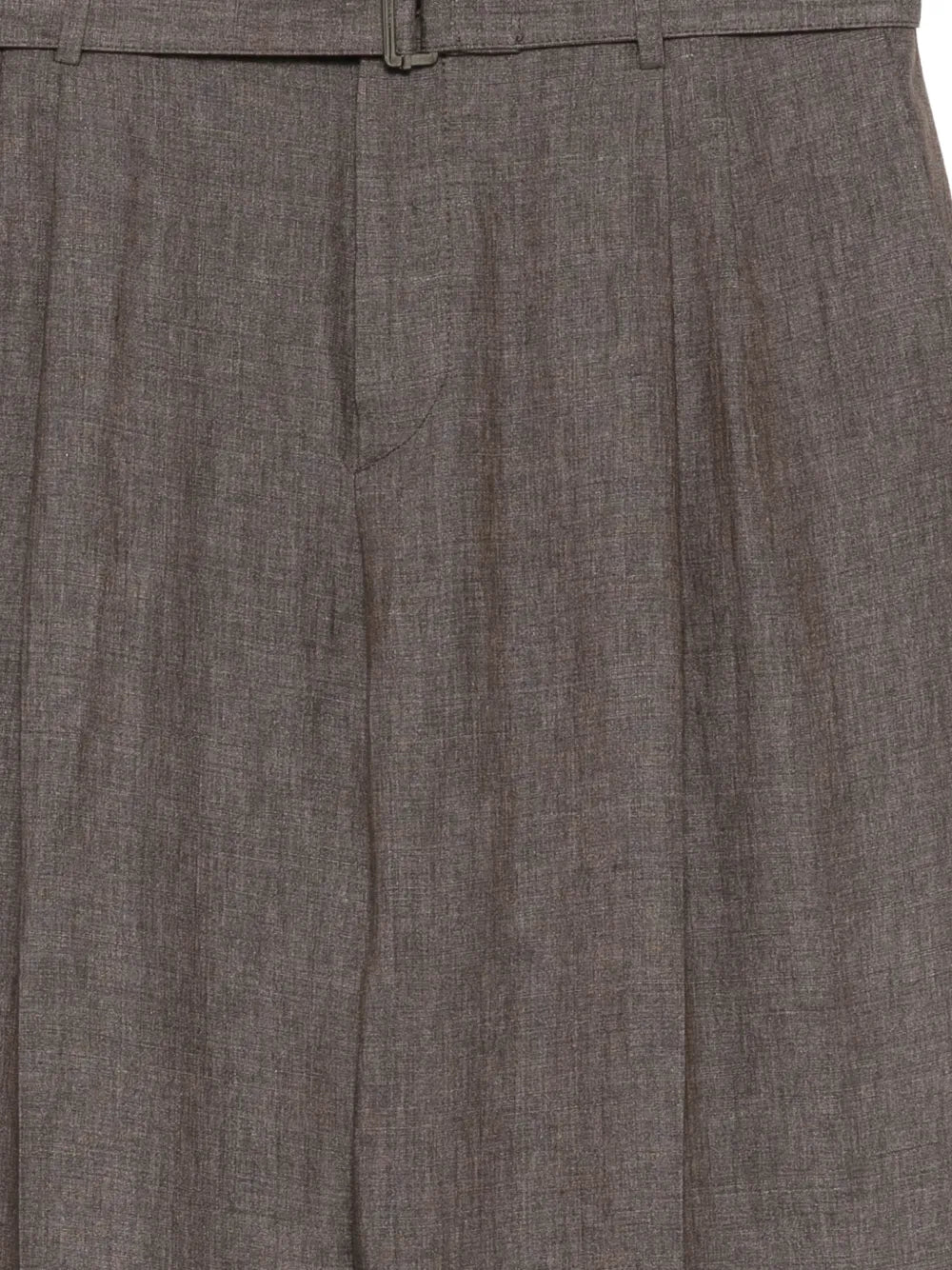 Linen Pleated Trousers