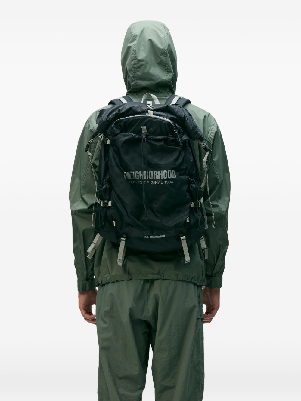 logo-print backpack