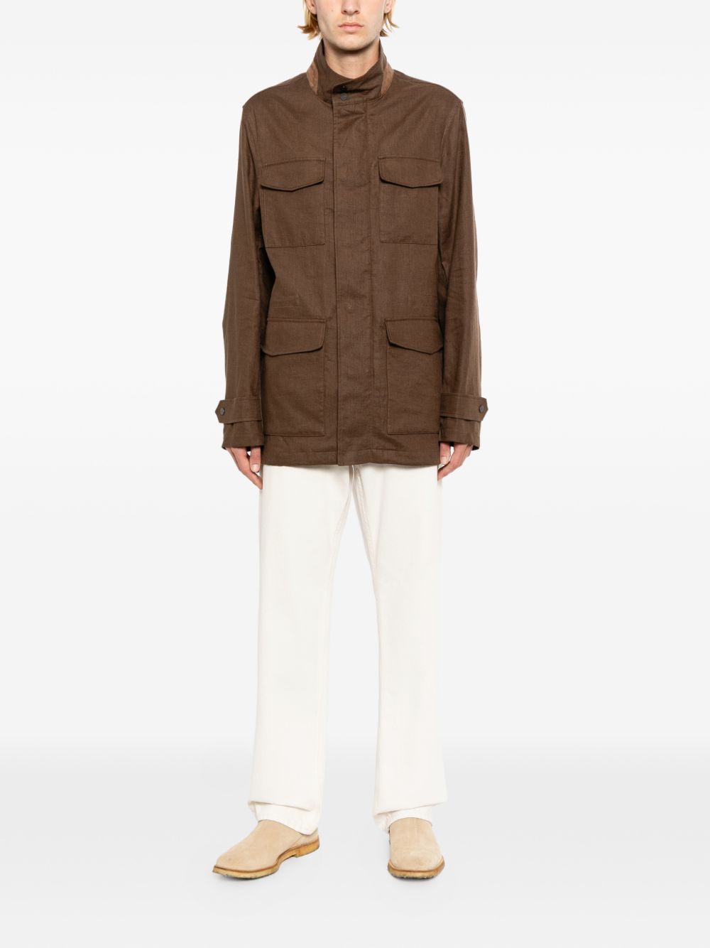 chest pockets military jacket