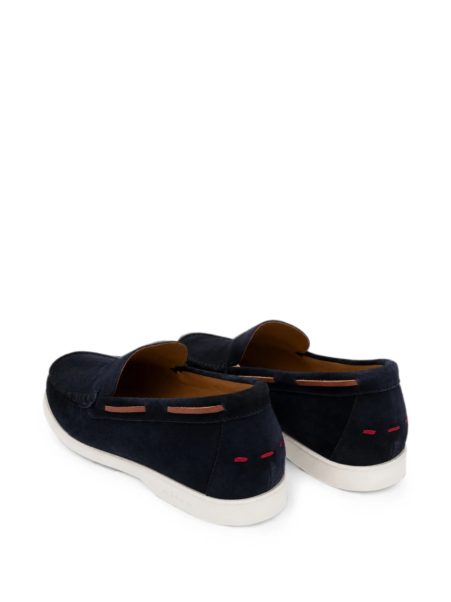 Suede-Finish Leather Loafers