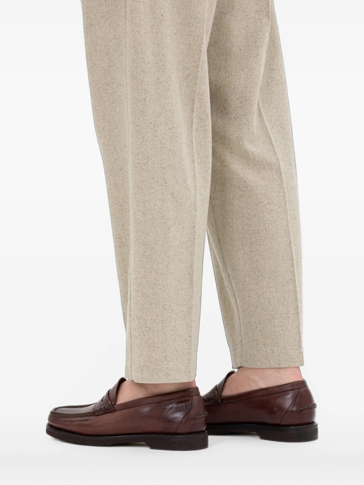 Penny-Slot Leather Loafers