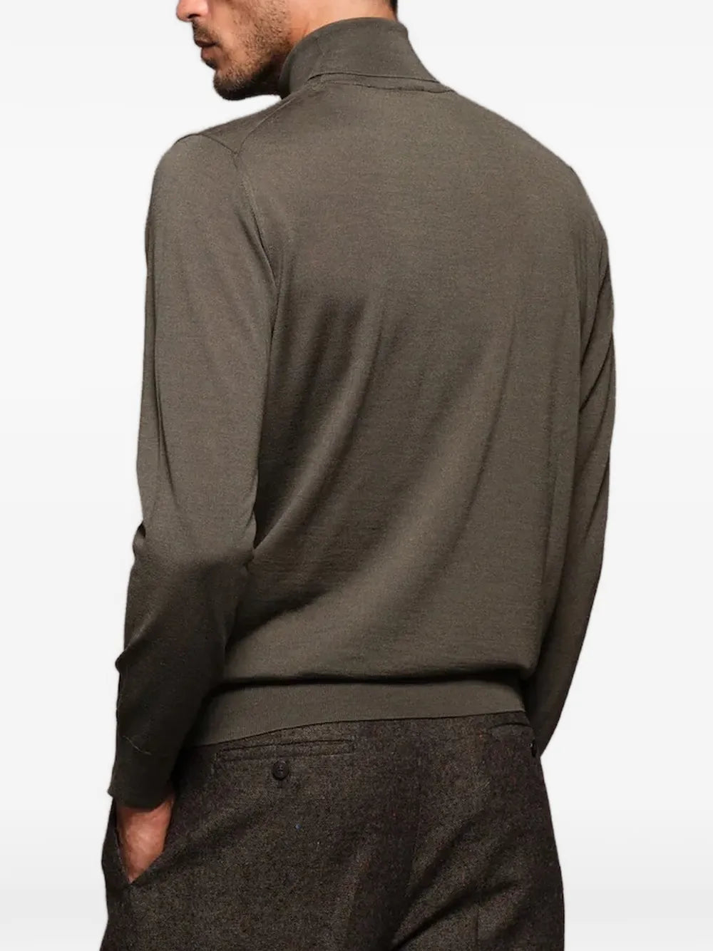 roll-neck long-sleeve sweater