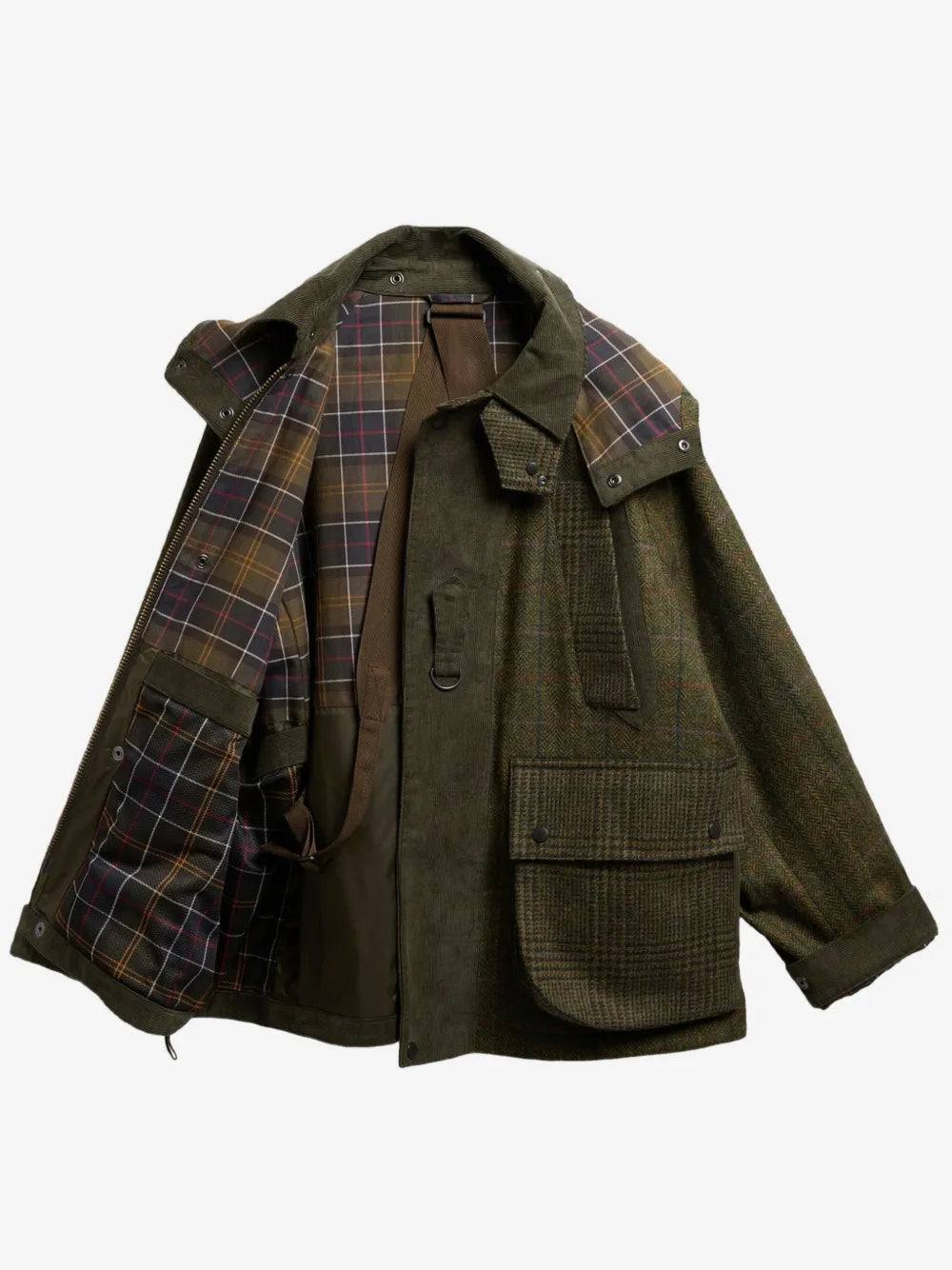 X Norbit Check-Pattern Wool Jacket