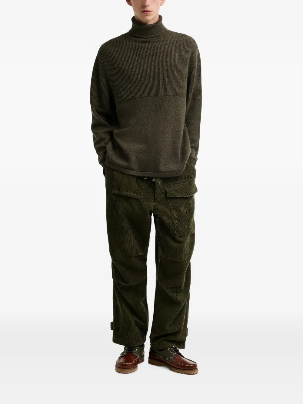 ribbed roll-neck sweater