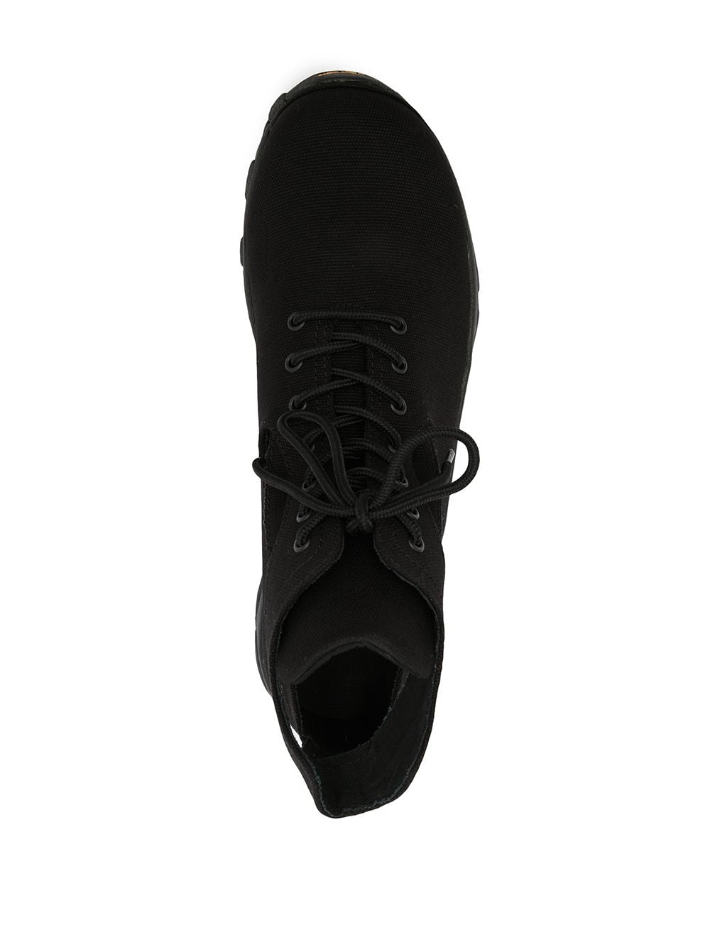 Cut-Out Canvas High-Top Sneakers