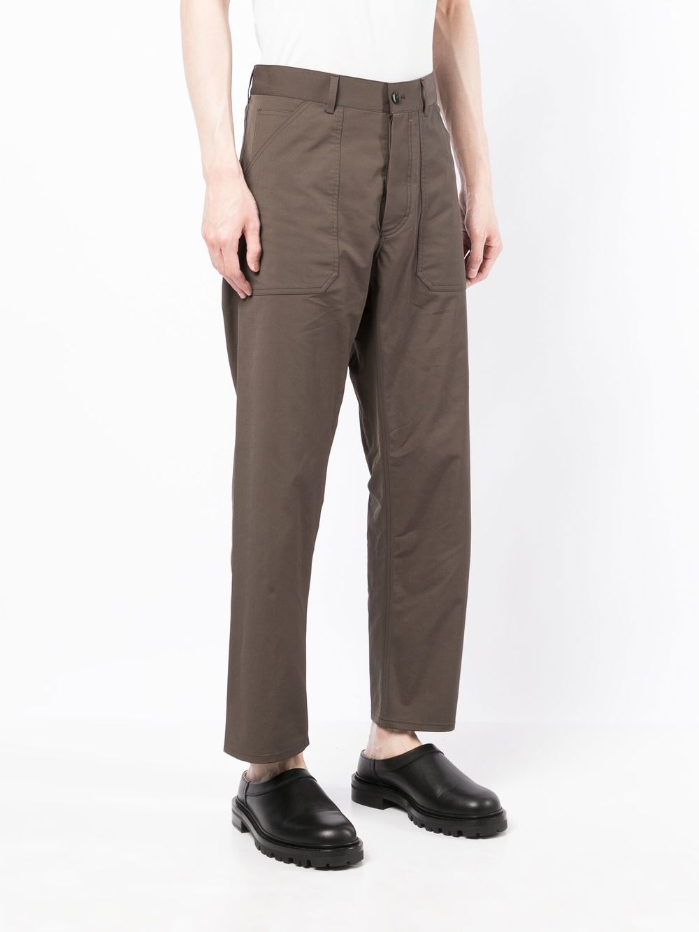 High-Rise Straight-Leg Trousers