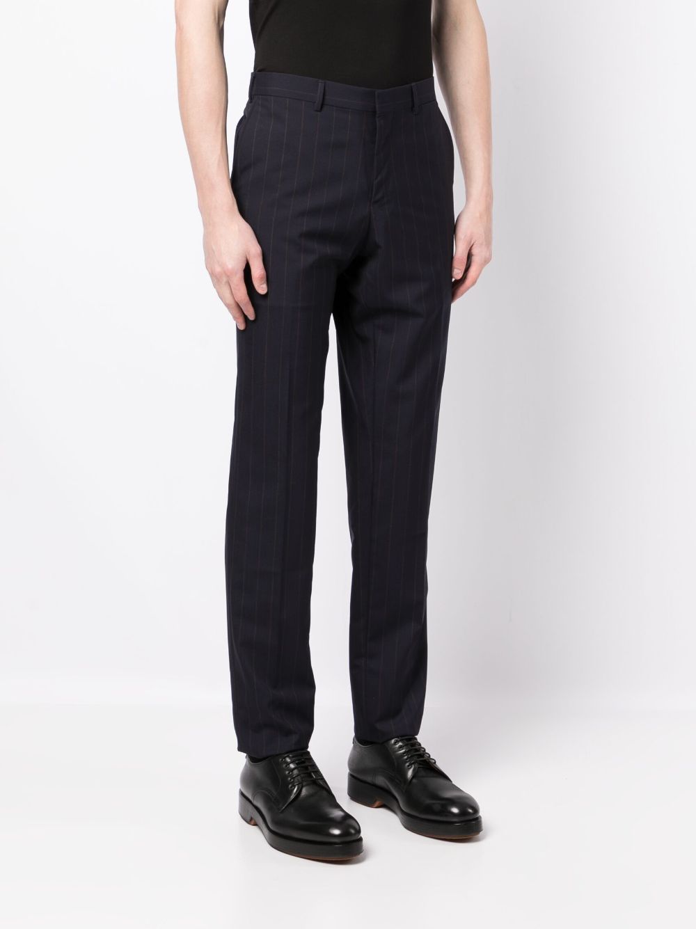 Striped Straight-Leg Trousers