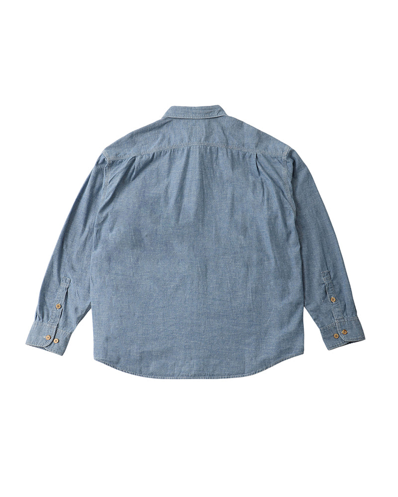 Langer Chambray L/S Light Indigo