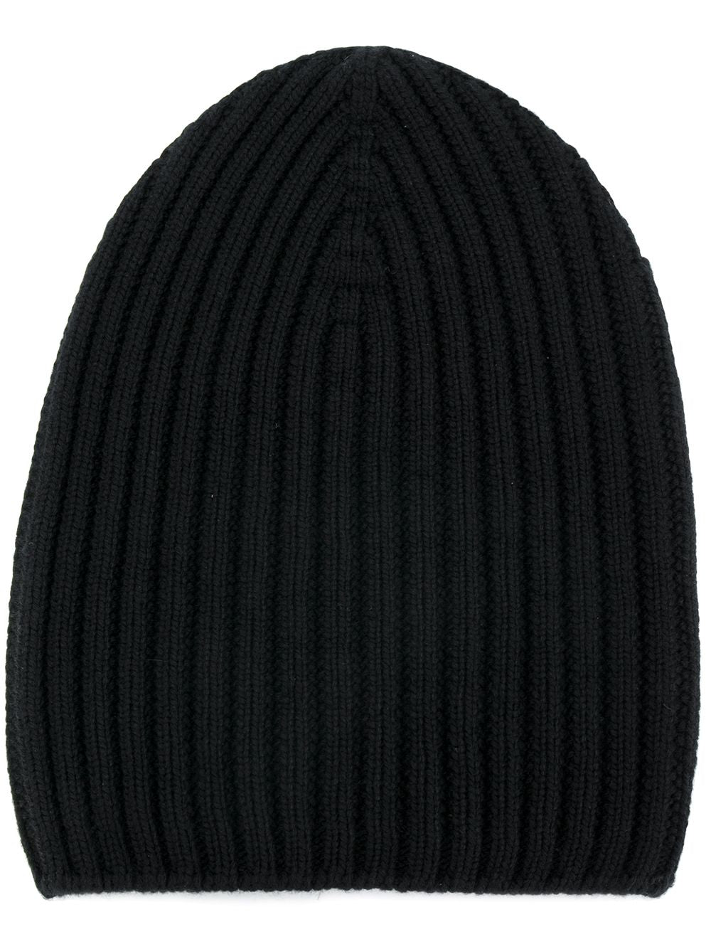 ribbed-knit cashmere beanie