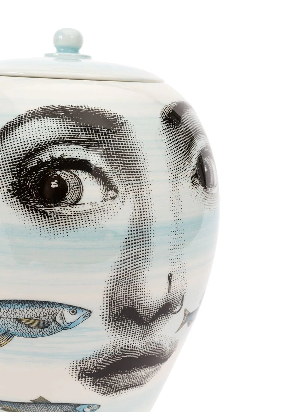 Face Fish Printed Jar