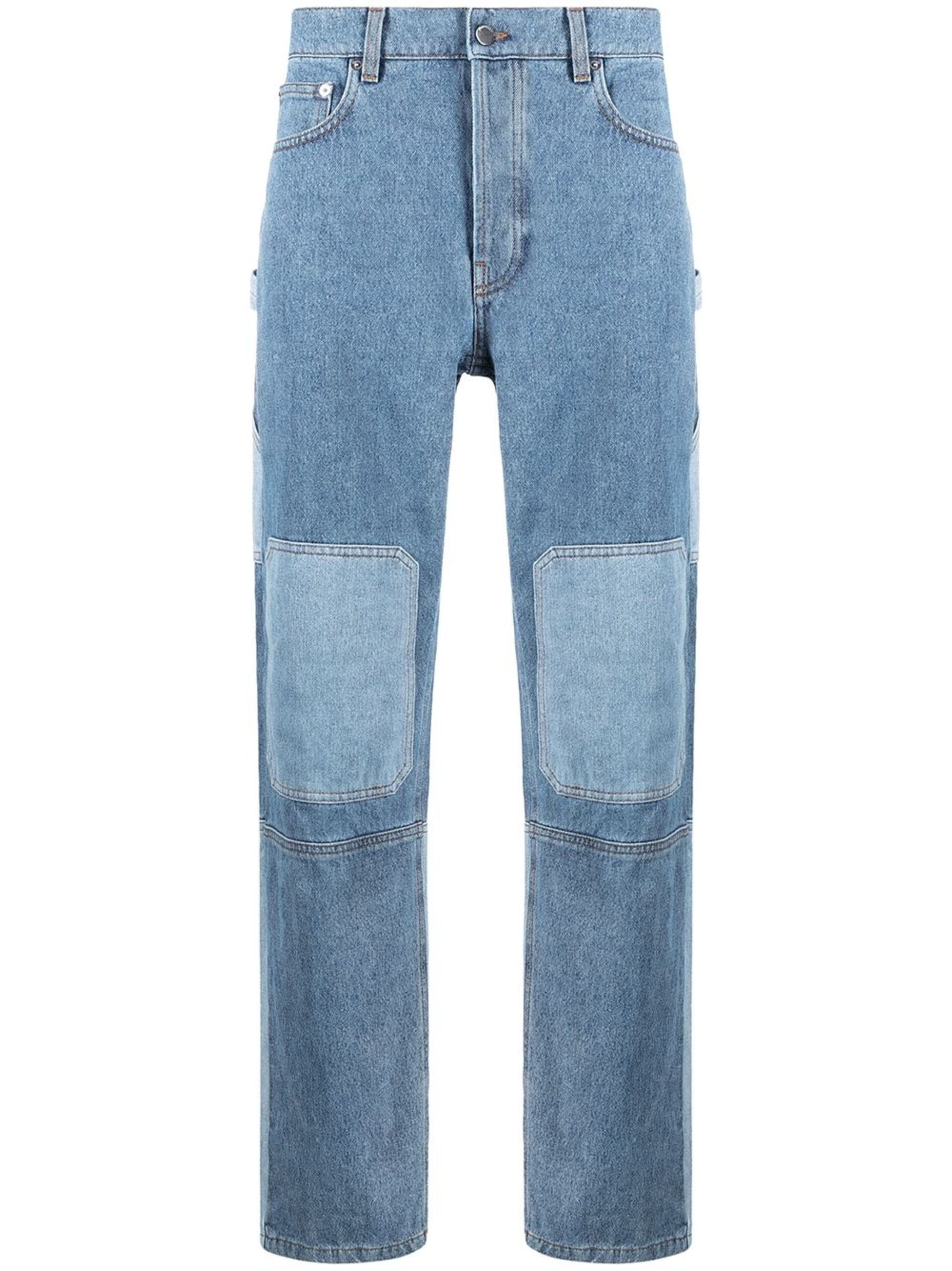 Patchwork-Effect Jeans