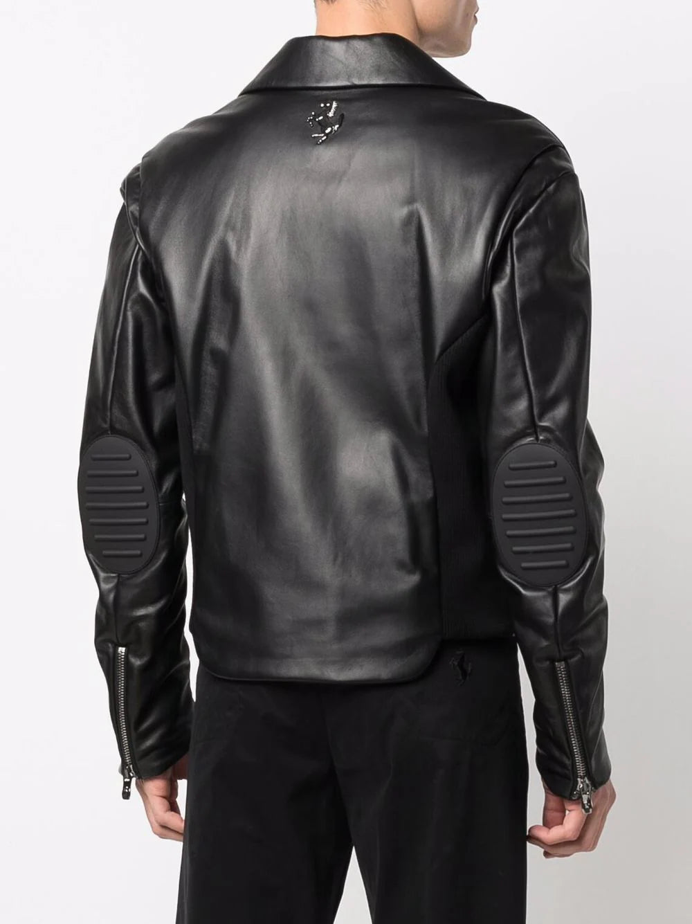 Prancing Horse Leather Biker Jacket