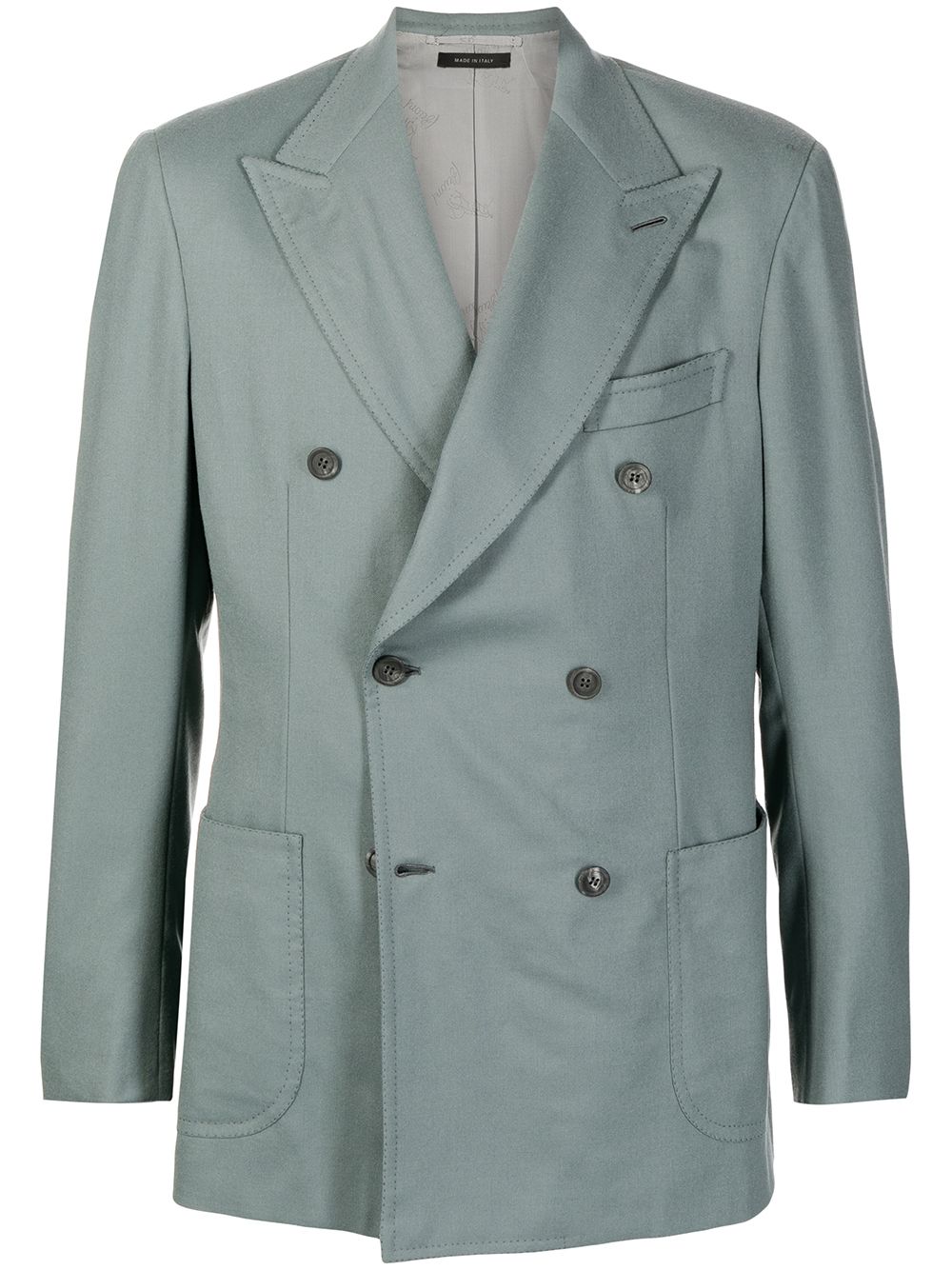 Fitted Double-Breasted Blazer