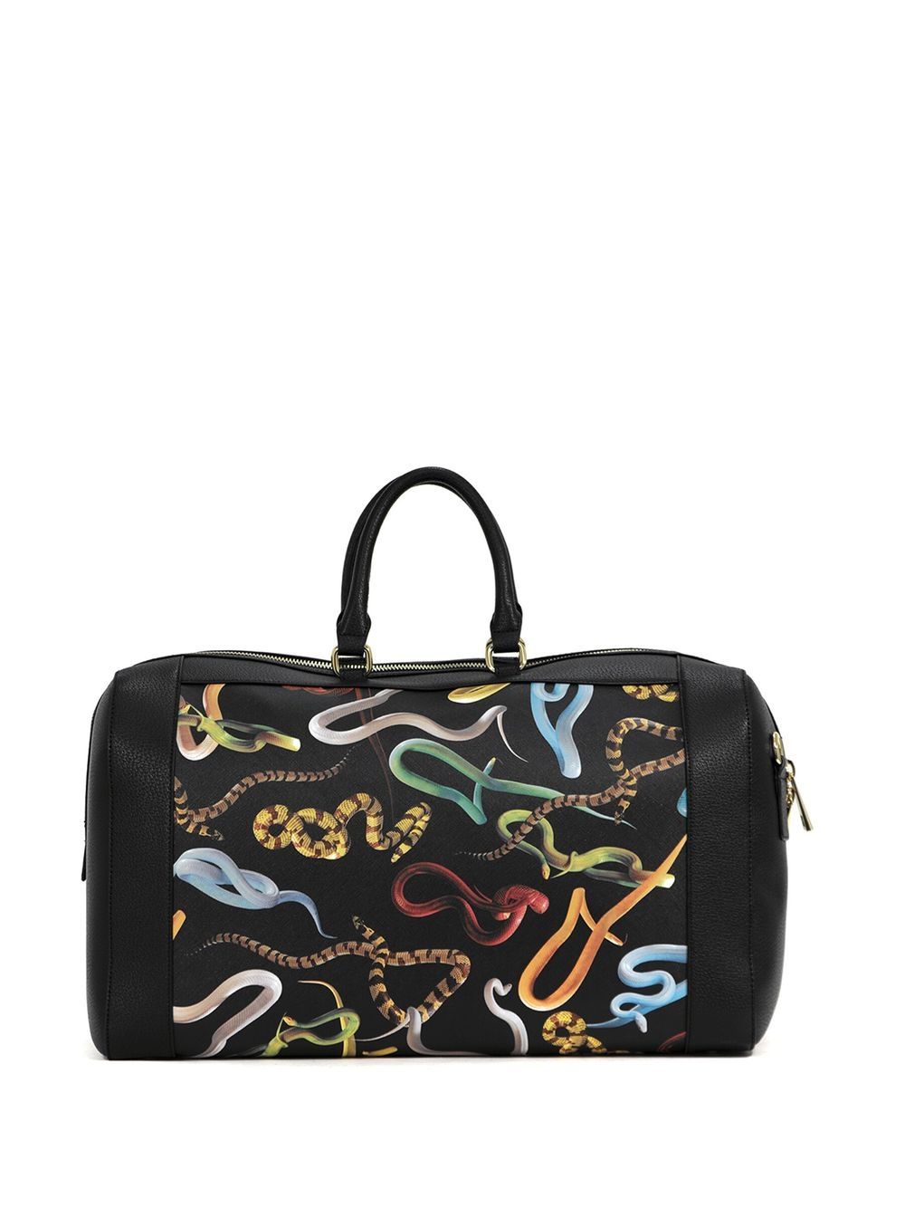 graphic print holdall bag